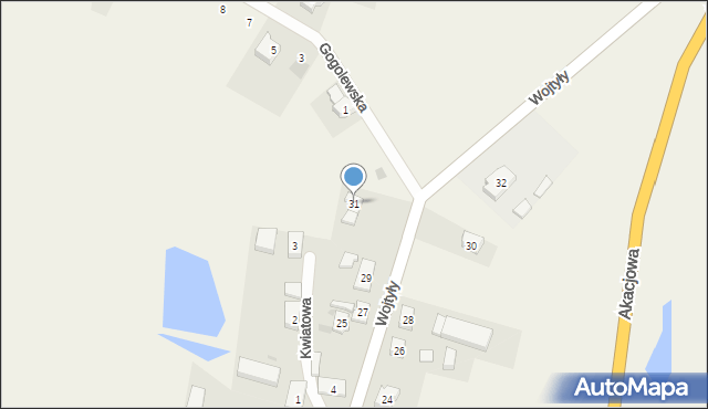 Piaseczno, Wojtyły Karola, ks. kard., 31, mapa Piaseczno