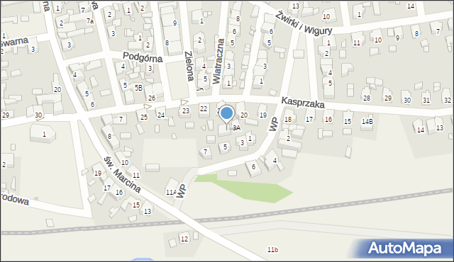 Piaski, Wojska Polskiego, 5A, mapa Piaski