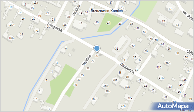 Piekary Śląskie, Wodna, 27, mapa Piekary Śląskie