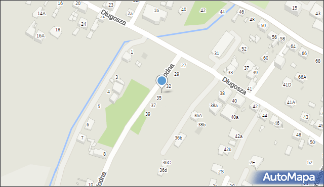 Piekary Śląskie, Wodna, 34, mapa Piekary Śląskie