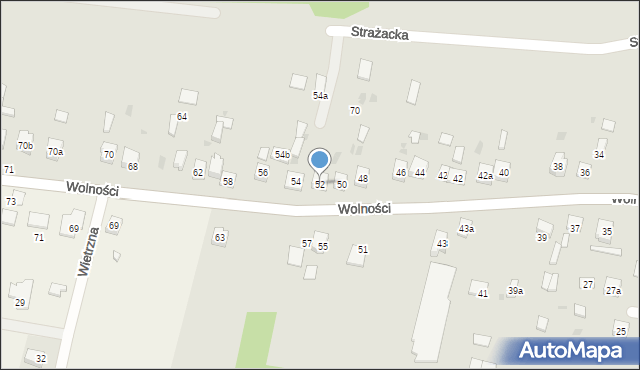 Piekoszów, Wolności, 52, mapa Piekoszów