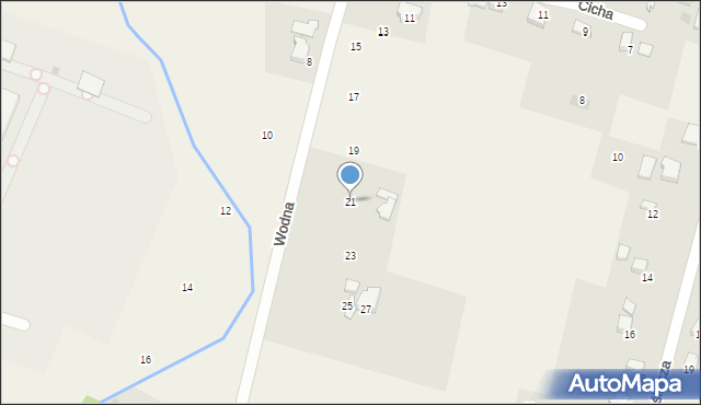 Pierściec, Wodna, 21, mapa Pierściec