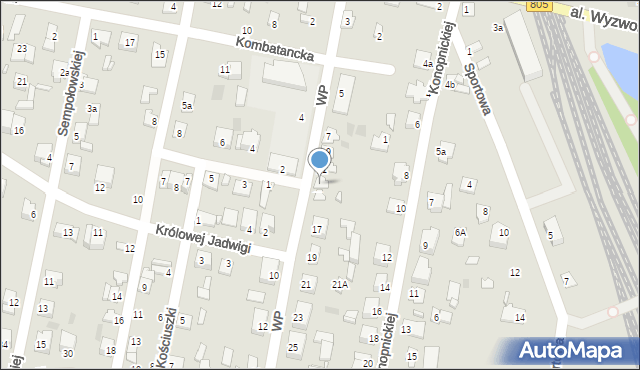 Pilawa, Wojska Polskiego, 13, mapa Pilawa