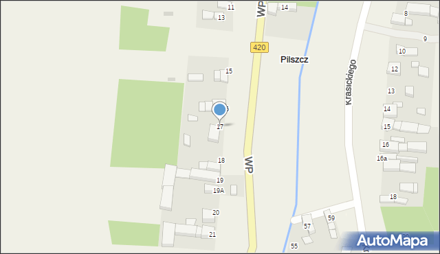 Pilszcz, Wojska Polskiego, 17, mapa Pilszcz