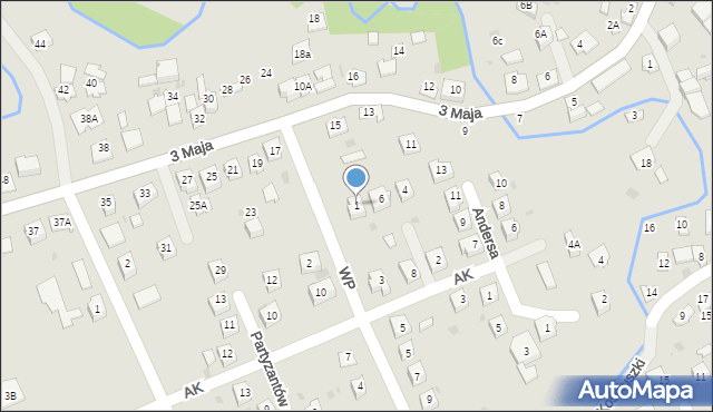 Pilzno, Wojska Polskiego, 1, mapa Pilzno