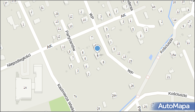 Pilzno, Wojska Polskiego, 6, mapa Pilzno