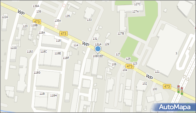 Piotrków Trybunalski, Wojska Polskiego, 108/112, mapa Piotrków Trybunalski