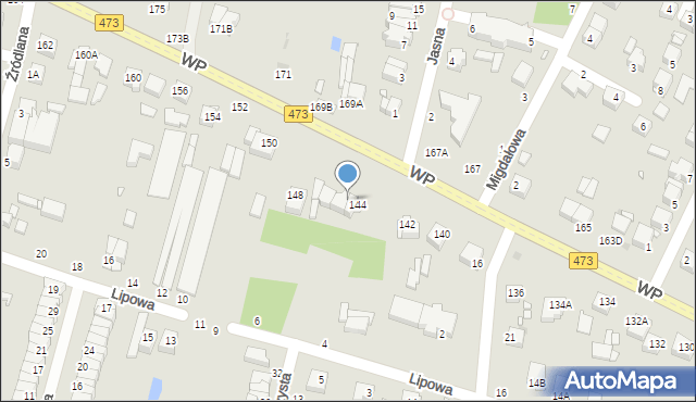 Piotrków Trybunalski, Wojska Polskiego, 146, mapa Piotrków Trybunalski