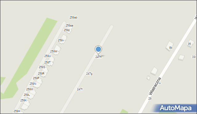 Piotrków Trybunalski, Wojska Polskiego, 247h, mapa Piotrków Trybunalski