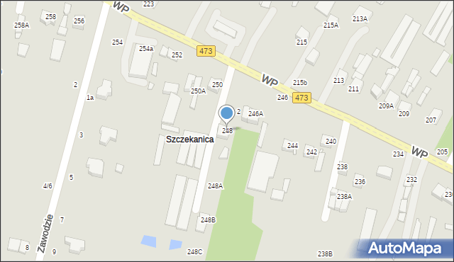 Piotrków Trybunalski, Wojska Polskiego, 248, mapa Piotrków Trybunalski