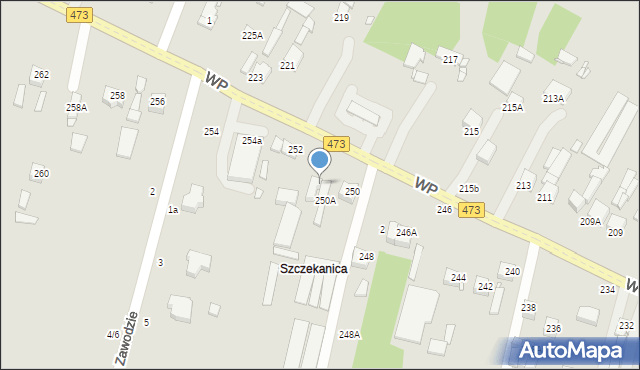 Piotrków Trybunalski, Wojska Polskiego, 252B, mapa Piotrków Trybunalski