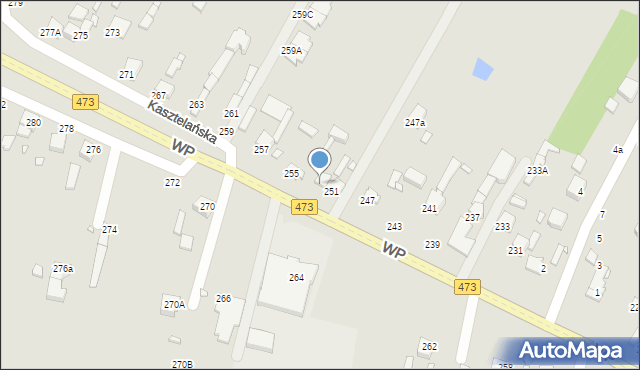 Piotrków Trybunalski, Wojska Polskiego, 253, mapa Piotrków Trybunalski