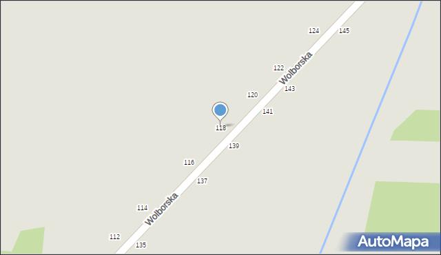 Piotrków Trybunalski, Wolborska, 118, mapa Piotrków Trybunalski