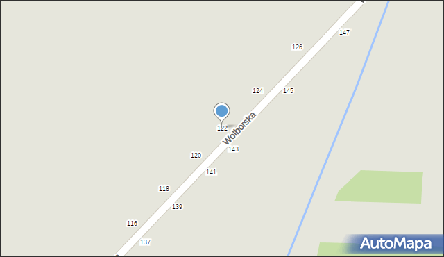 Piotrków Trybunalski, Wolborska, 122, mapa Piotrków Trybunalski