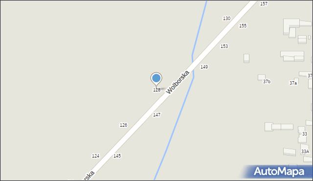 Piotrków Trybunalski, Wolborska, 128, mapa Piotrków Trybunalski