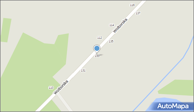 Piotrków Trybunalski, Wolborska, 133, mapa Piotrków Trybunalski