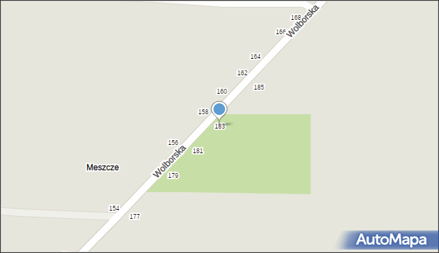 Piotrków Trybunalski, Wolborska, 183, mapa Piotrków Trybunalski