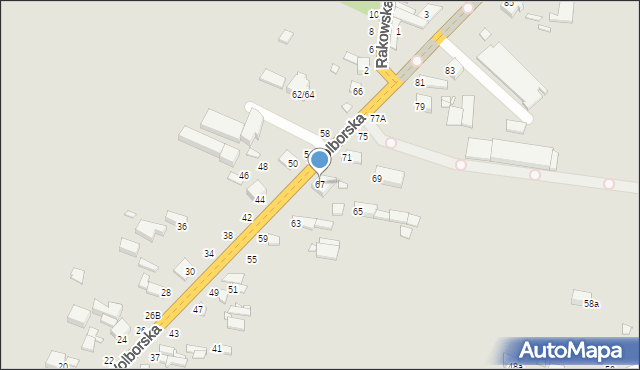 Piotrków Trybunalski, Wolborska, 67, mapa Piotrków Trybunalski