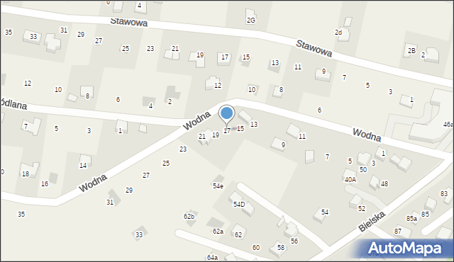 Pisarzowice, Wodna, 17, mapa Pisarzowice