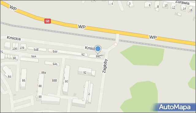 Pisz, Wojska Polskiego, 94C, mapa Pisz