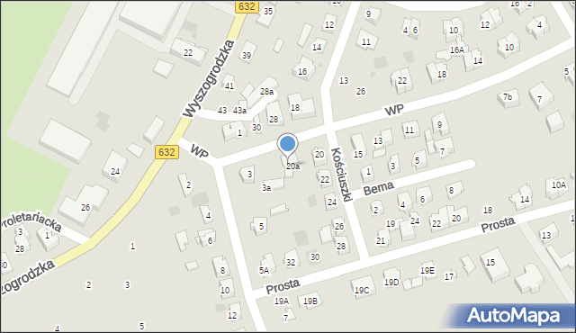 Płońsk, Wojska Polskiego, 17, mapa Płońsk