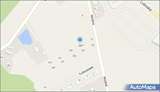 Płoty, Wodna, 10a, mapa Płoty