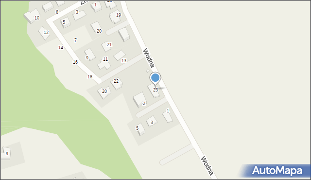 Płoty, Wodna, 23, mapa Płoty