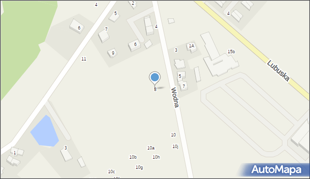 Płoty, Wodna, 8, mapa Płoty