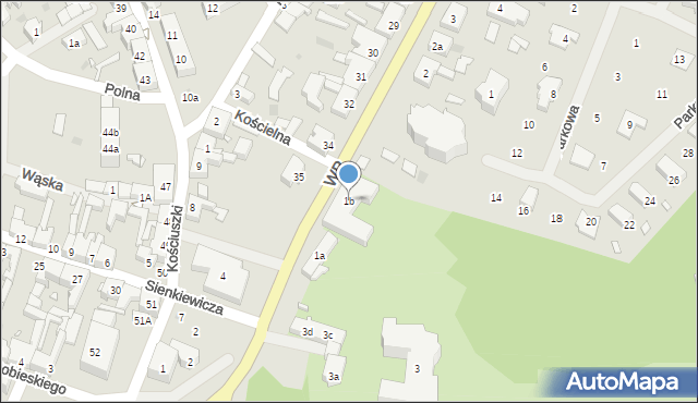 Płoty, Wojska Polskiego, 1b, mapa Płoty