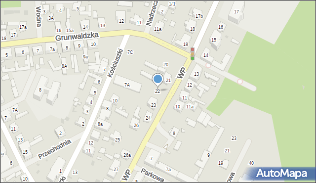 Płoty, Wojska Polskiego, 22, mapa Płoty