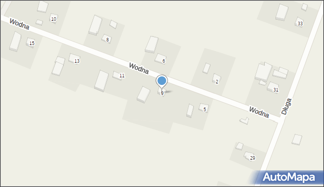 Podole Małe, Wodna, 9, mapa Podole Małe