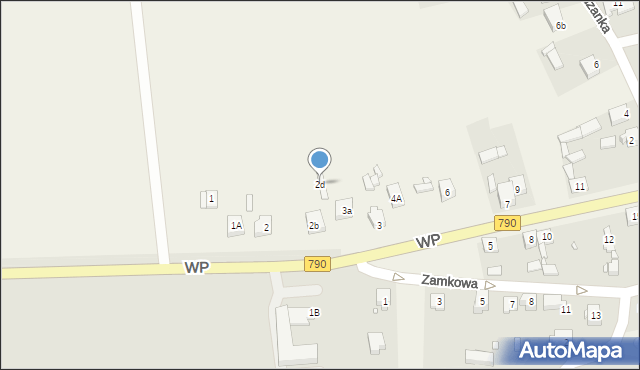 Podzamcze, Wojska Polskiego, 2d, mapa Podzamcze