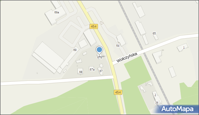 Pokój, Wołczyńska, 67b, mapa Pokój