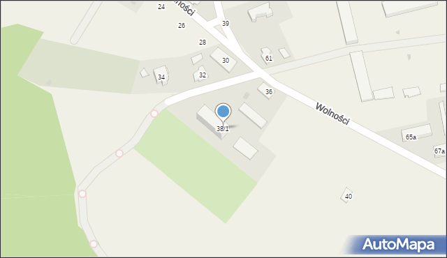 Pokój, Wolności, 38/1, mapa Pokój