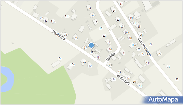 Pokój, Wolności, 39, mapa Pokój