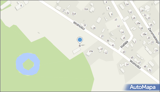 Pokój, Wolności, 6c, mapa Pokój