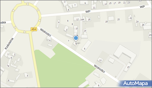 Pokój, Wolności, 9, mapa Pokój