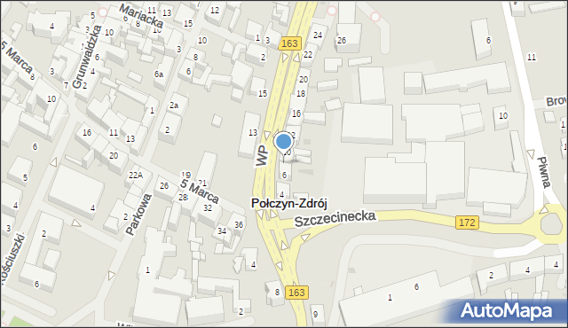 Połczyn-Zdrój, Wojska Polskiego, 8, mapa Połczyn-Zdrój