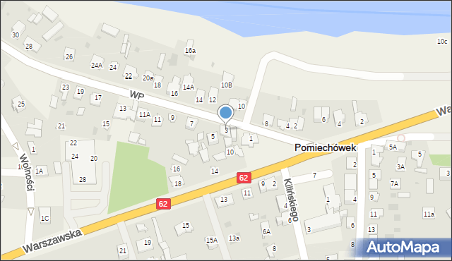 Pomiechówek, Wojska Polskiego, 3, mapa Pomiechówek