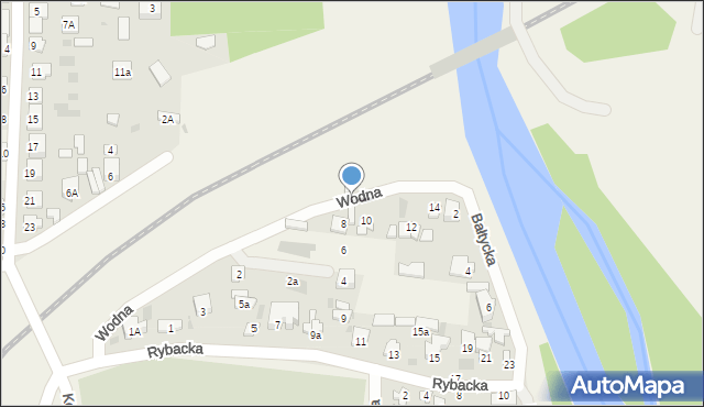 Pomiechowo, Wodna, 8b, mapa Pomiechowo