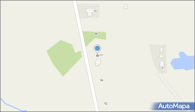 Popielów, Wolności, 66, mapa Popielów