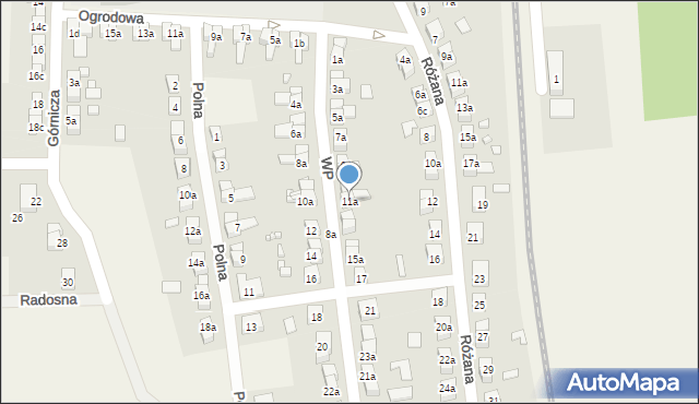 Porajów, Wojska Polskiego, 11a, mapa Porajów