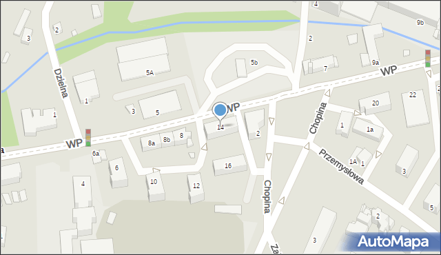 Poręba, Wojska Polskiego, 14, mapa Poręba