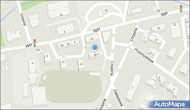 Poręba, Wojska Polskiego, 16, mapa Poręba