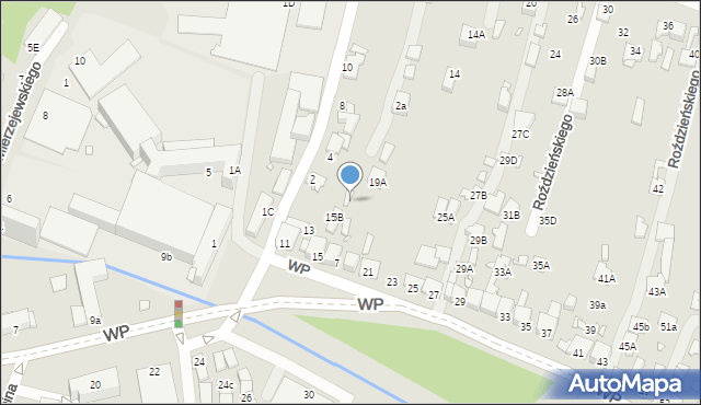 Poręba, Wojska Polskiego, 17A, mapa Poręba