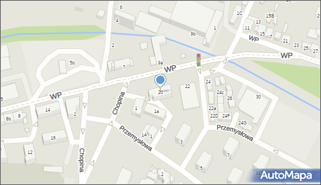 Poręba, Wojska Polskiego, 20, mapa Poręba