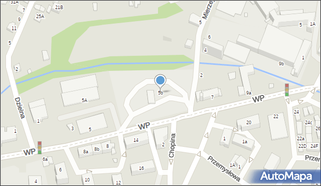 Poręba, Wojska Polskiego, 5b, mapa Poręba