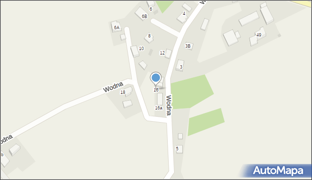 Poręba, Wodna, 16, mapa Poręba