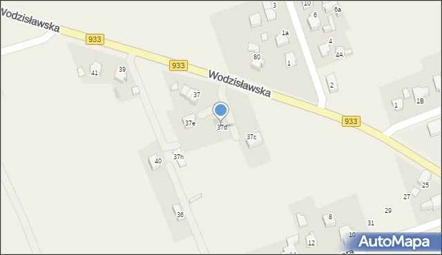 Poręba, Wodzisławska, 37d, mapa Poręba