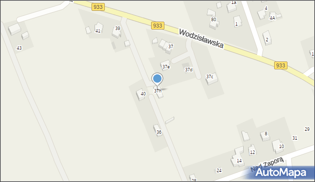 Poręba, Wodzisławska, 37h, mapa Poręba